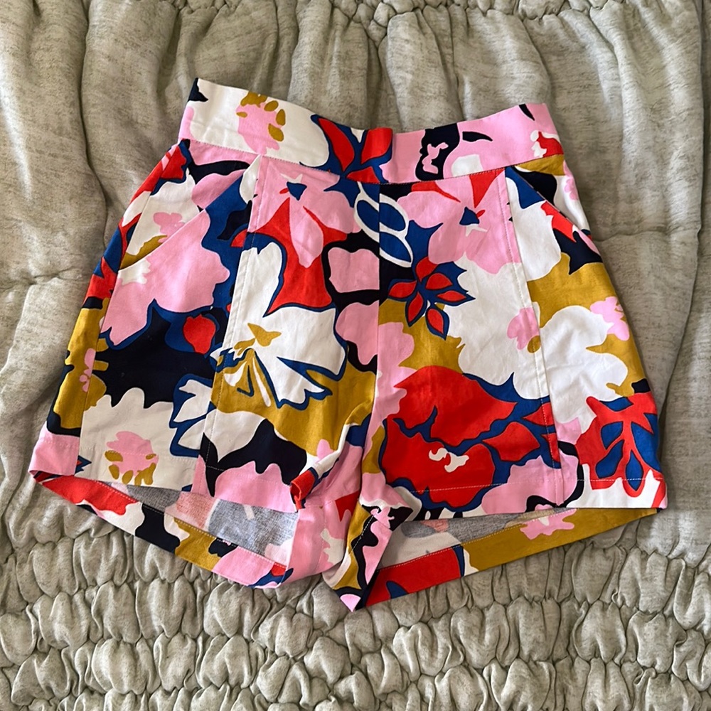 Anthropologie Floral Shorts